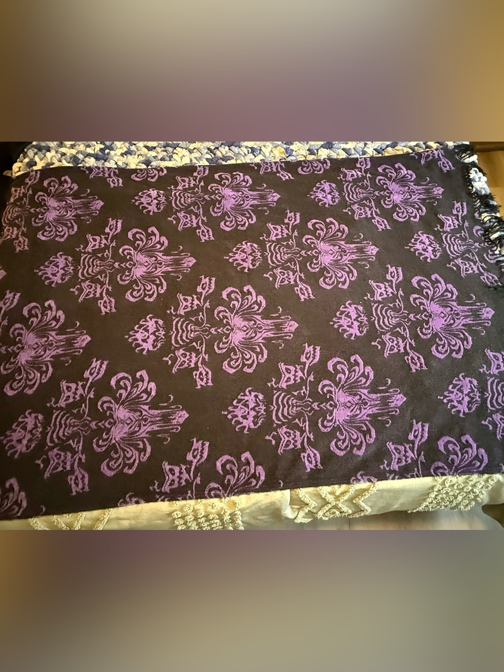 Disney Parks Haunted Mansion Throw Blanket Acrylic 60x37.5